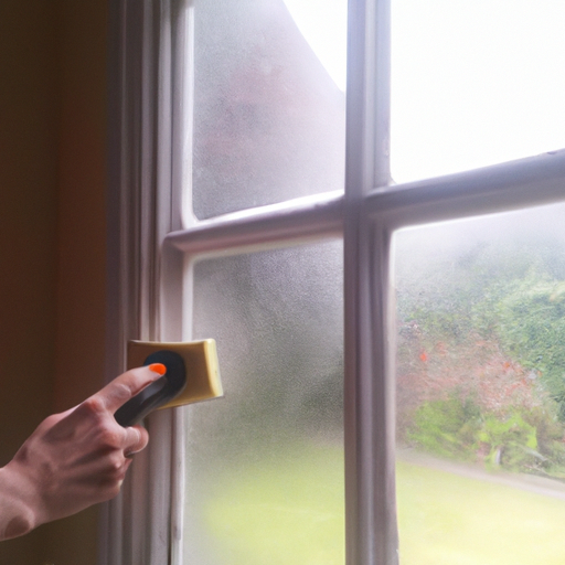 Removing builders dust from windows in Yeovil, Somerset - Yeovil Window Cleaning Services in Yeovil, Somerset